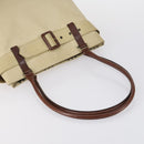 BURBERRY Schoudertas Leer Canvas 2-delig Beige Bruin Auth bs31058-5