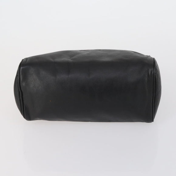 LOEWE Clutch Bag Leather 3 Set Beige Black Brown Auth bs31061