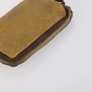 LOEWE Clutch Bag Leather 3 Set Beige Black Brown Auth bs31061-18