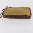 LOEWE Clutch Bag Leather 3 Set Beige Black Brown Auth bs31061-19