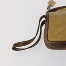 LOEWE Clutch Bag Leather 3 Set Beige Black Brown Auth bs31061-20