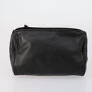 LOEWE Clutch Bag Leather 3 Set Beige Black Brown Auth bs31061-9