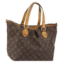 LOUIS VUITTON Monogram Palermo PM Tote Bag M40145 LV Auth bs31063-1