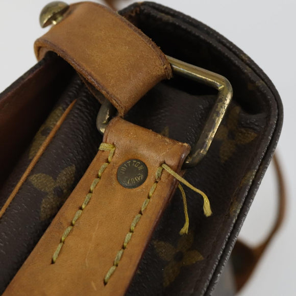 LOUIS VUITTON Monogram Cartouchiere MM Shoulder Bag M51253 LV Auth bs31075