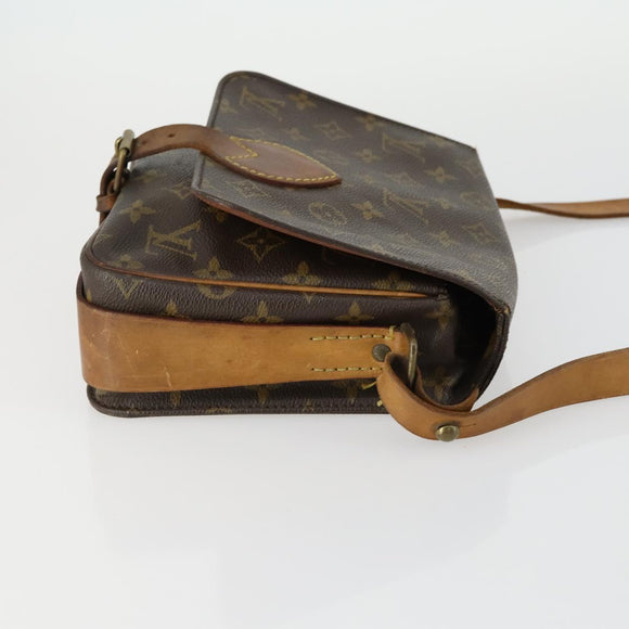 LOUIS VUITTON Monogram Cartouchiere MM Shoulder Bag M51253 LV Auth bs31075
