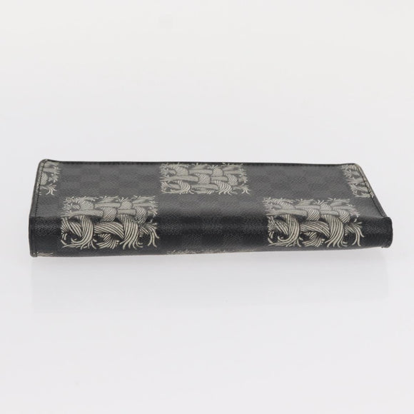 LOUIS VUITTON Damier Graphite Porte Feuille Brother Wallet N61211 Auth bs31080