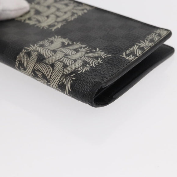 LOUIS VUITTON Damier Graphite Porte Feuille Brother Wallet N61211 Auth bs31080