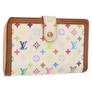 LOUIS VUITTON Multicolor Portefeuille Viennois Wallet White M92987 Auth bs31081-1