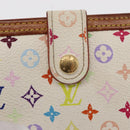 LOUIS VUITTON Multicolor Portefeuille Viennois Wallet White M92987 Auth bs31081-17
