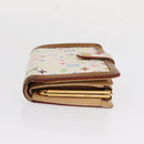 LOUIS VUITTON Multicolor Portefeuille Viennois Wallet White M92987 Auth bs31081-3