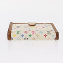 LOUIS VUITTON Multicolor Portefeuille Viennois Wallet White M92987 Auth bs31081-6