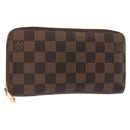 LOUIS VUITTON Damier Ebene Zippy Wallet Long Wallet N41661 LV Auth bs31083-1