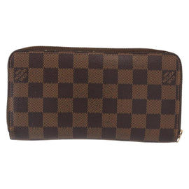 LOUIS VUITTON Damier Ebene Zippy Wallet Long Wallet N41661 LV Auth bs31083 - 0