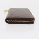 LOUIS VUITTON Damier Ebene Zippy Wallet Long Wallet N41661 LV Auth bs31083-3