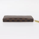 LOUIS VUITTON Damier Ebene Zippy Wallet Long Wallet N41661 LV Auth bs31083-6