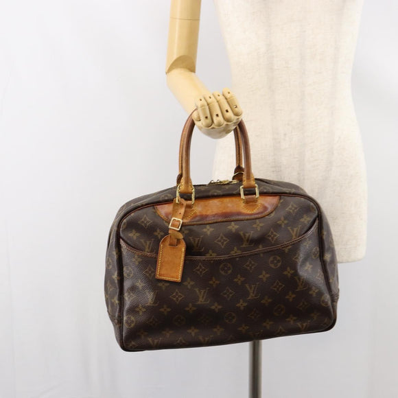 LOUIS VUITTON Monogram Deauville Hand Bag M47270 LV Auth bs31089