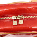LOUIS VUITTON Monogram Vernis Sutton Hand Bag Red Rouge M91080 LV Auth bs31095-14
