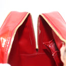 LOUIS VUITTON Monogram Vernis Sutton Hand Bag Red Rouge M91080 LV Auth bs31095-19