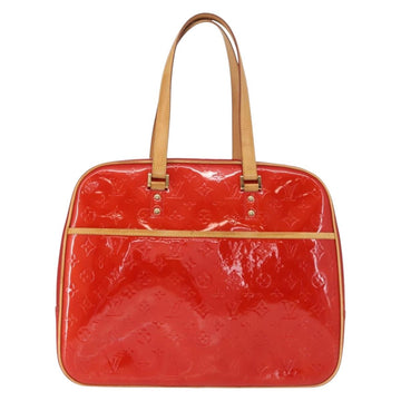 LOUIS VUITTON Monogram Vernis Sutton Hand Bag Red Rouge M91080 LV Auth bs31095 - 0