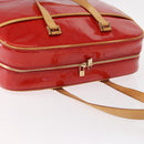 LOUIS VUITTON Monogram Vernis Sutton Hand Bag Red Rouge M91080 LV Auth bs31095-6