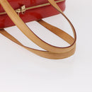 LOUIS VUITTON Monogram Vernis Sutton Hand Bag Red Rouge M91080 LV Auth bs31095-7