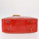 LOUIS VUITTON Monogram Vernis Sutton Hand Bag Red Rouge M91080 LV Auth bs31095-9