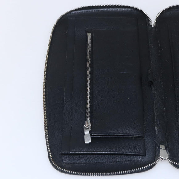 LOUIS VUITTON Organizer Atholl Travel Case Black M63042 LV Auth bs31096