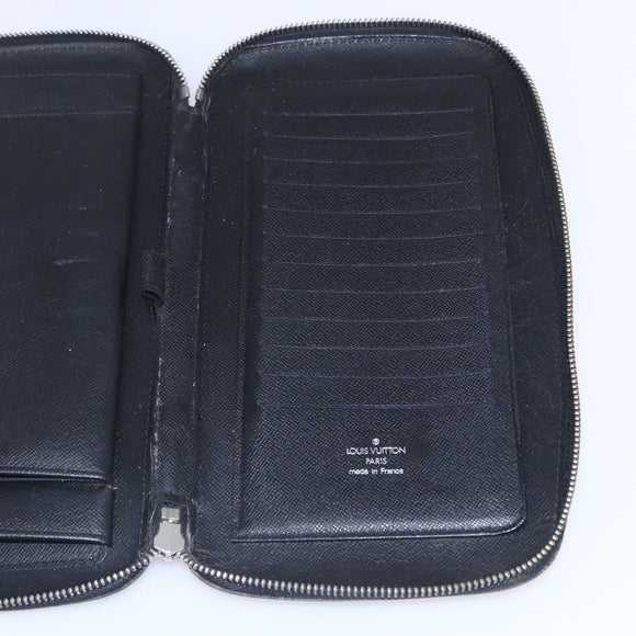 LOUIS VUITTON Organizer Atholl Travel Case Black M63042 LV Auth bs31096