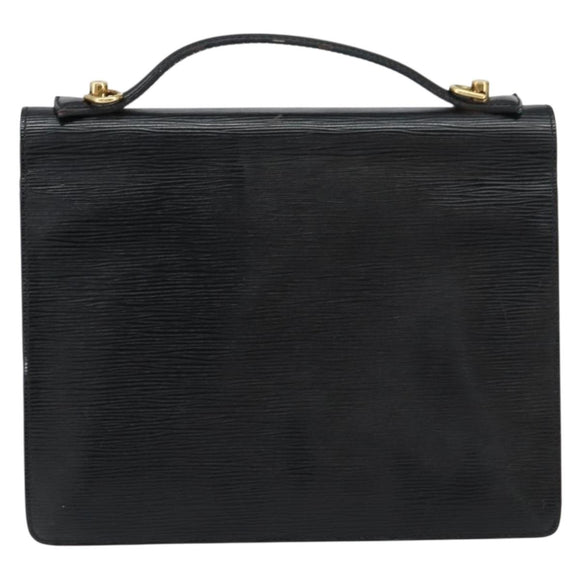 LOUIS VUITTON Epi Monceau 28 Hand Bag Black M52122 LV Auth bs31100