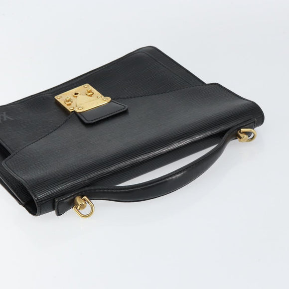 LOUIS VUITTON Epi Monceau 28 Hand Bag Black M52122 LV Auth bs31100