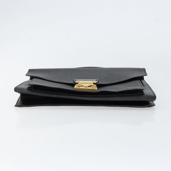 LOUIS VUITTON Epi Monceau 28 Hand Bag Black M52122 LV Auth bs31100