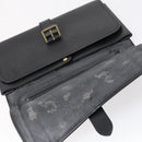 LOUIS VUITTON Epi Trousse Priant Clutch Bag Black M48372 LV Auth bs31102-8