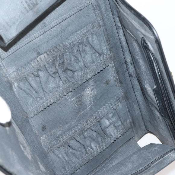 LOUIS VUITTON Epi Trousse Priant Clutch Bag Black M48372 LV Auth bs31102