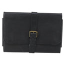 LOUIS VUITTON Epi Trousse Priant Clutch Bag Black M48372 LV Auth bs31102-13