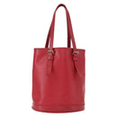LOUIS VUITTON Epi Bucket PM Shoulder Bag Red M5899E LV Auth bs31103-1