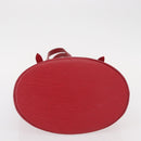 LOUIS VUITTON Epi Bucket PM Shoulder Bag Red M5899E LV Auth bs31103-5