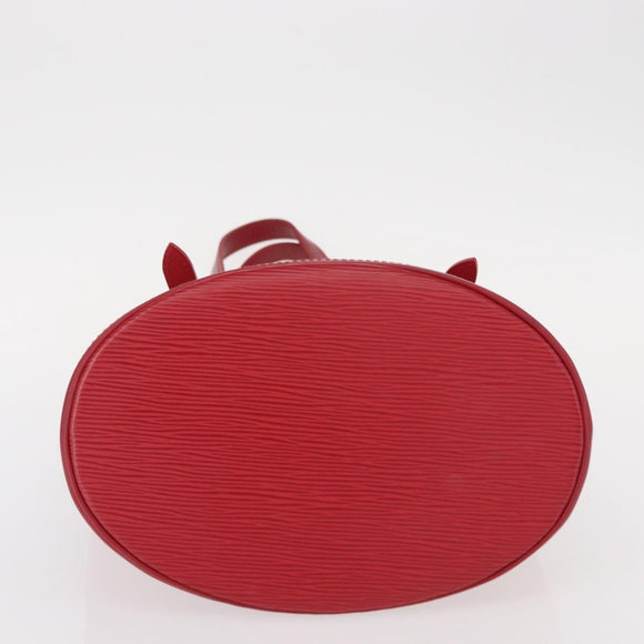 LOUIS VUITTON Epi Bucket PM Shoulder Bag Red M5899E LV Auth bs31103