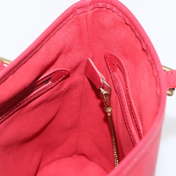 LOUIS VUITTON Epi Bucket PM Shoulder Bag Red M5899E LV Auth bs31103