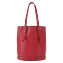 LOUIS VUITTON Epi Bucket PM Shoulder Bag Red M5899E LV Auth bs31103-13