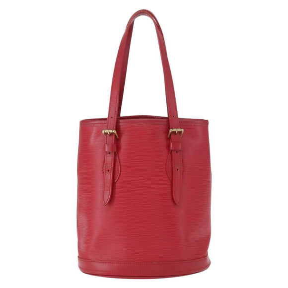 LOUIS VUITTON Epi Bucket PM Shoulder Bag Red M5899E LV Auth bs31103