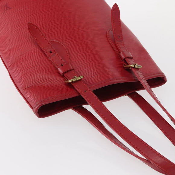 LOUIS VUITTON Epi Bucket PM Shoulder Bag Red M5899E LV Auth bs31103