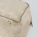 CHANEL New Travel Line Shoulder Bag Nylon Pink Gold CC Auth bs31107-14