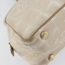 CHANEL New Travel Line Shoulder Bag Nylon Pink Gold CC Auth bs31107-9