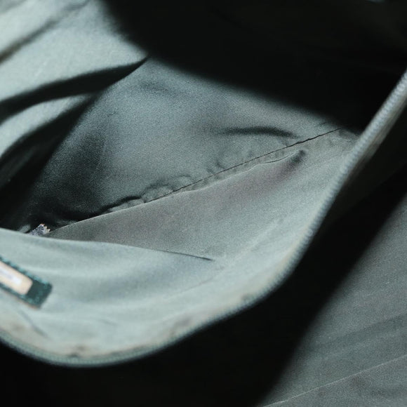 CHANEL Chain Hand Bag Caviar Skin Green Gold CC Auth bs31109