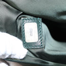 CHANEL Chain Hand Bag Caviar Skin Green Gold CC Auth bs31109-12