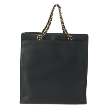 CHANEL Chain Hand Bag Caviar Skin Green Gold CC Auth bs31109 - 0