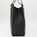 CHANEL Chain Hand Bag Caviar Skin Green Gold CC Auth bs31109-3