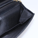 CHANEL Matelasse Chain Shoulder Bag Lamb Skin Black Gold CC Auth bs31111-19