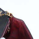 CHANEL Matelasse 17 Chain Shoulder Bag Lamb Skin Black Gold CC Auth bs31113-20