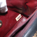 CHANEL Matelasse 17 Chain Shoulder Bag Lamb Skin Black Gold CC Auth bs31113-24